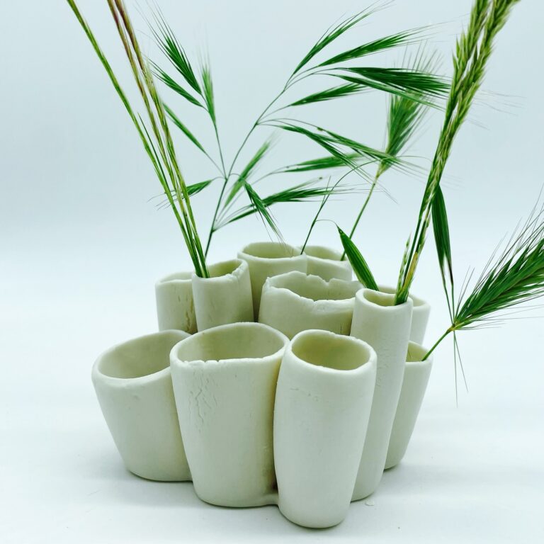 sculpture corail porcelaine